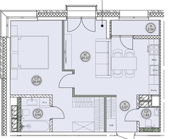 Продается 2-комнатная квартира ЖК Аквамарин, дом 2, 54.96  м&sup2;, 11266800 рублей