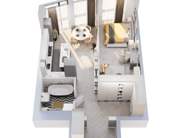 Продается 1-комнатная квартира ЖК Звезды, дом 2, 50.85  м&sup2;, 15104000 рублей