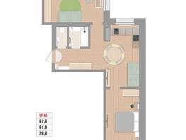 Продается 2-комнатная квартира ЖК Стрижи Сити, блок-секции 6,7, 61.8  м&sup2;, 15220000 рублей