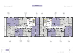 Продается 2-комнатная квартира ЖК Зенит, 3 этап, 59.4  м&sup2;, 8494200 рублей