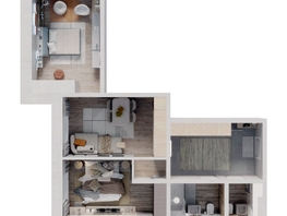 Продается 2-комнатная квартира ЖК Стрижи Сити, блок-секции 6,7, 66.4  м&sup2;, 11901080 рублей