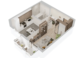 Продается 1-комнатная квартира  ЖиВой комплекс на Кузьмихе, 40.37  м&sup2;, 7000000 рублей