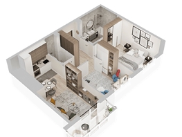 Продается 2-комнатная квартира  ЖиВой комплекс на Кузьмихе, 56.48  м&sup2;, 8800000 рублей