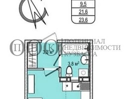 Продается 1-комнатная квартира Пролетарская ул, 23.6  м², 3150000 рублей