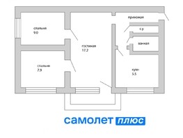 Продается 3-комнатная квартира Советская ул, 47.2  м², 3690000 рублей