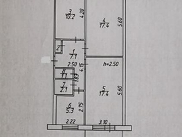 Продается 3-комнатная квартира Октябрьский (Ноградский) тер, 61.2  м², 6700000 рублей