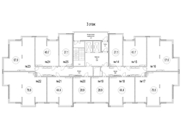 Продается 2-комнатная квартира ЖК Сити-парк, дом 9, 57  м², 6640500 рублей