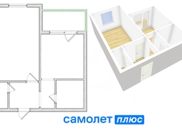 Продается 1-комнатная квартира Солнечный мкр, 31 м², 2680000 рублей