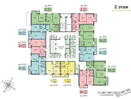 Продается 2-комнатная квартира ЖК Планета, корпус 2, 51.8  м², 7886692 рублей