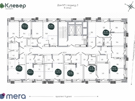 Продается 1-комнатная квартира ЖК Клевер, 35.43  м², 5941000 рублей