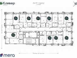 Продается 2-комнатная квартира ЖК Клевер, 36.41 м², 5958000 рублей
