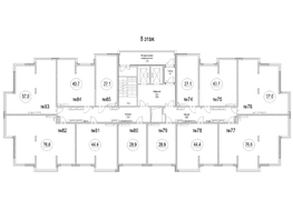 Продается 3-комнатная квартира ЖК Сити-парк, дом 9, 76.6  м², 9421800 рублей