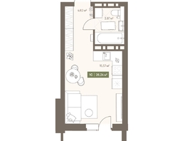 Продается Студия ЖК НОВА на Московском, 26.24  м², 5101712 рублей