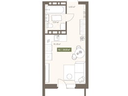 Продается Студия ЖК НОВА на Московском, 26.12  м&sup2;, 5216164 рублей