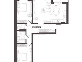 Продается 3-комнатная квартира  Жилой квартал «Моне», 83.06  м², 11985558 рублей