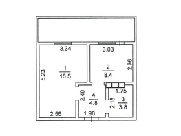 Продается 1-комнатная квартира ЖК Юность-2, дом 2, 32.5  м&sup2;, 5190000 рублей