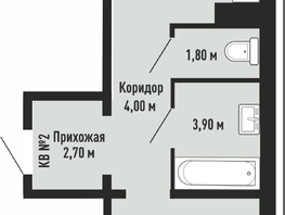 Продается 1-комнатная квартира ЖК На Невельского, 44.5 м², 4680000 рублей