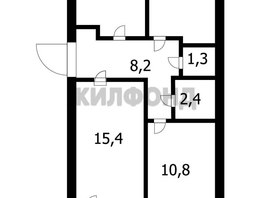 Продается 2-комнатная квартира Западная ул, 54.3 м², 4000000 рублей