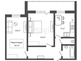 Продается 2-комнатная квартира Ядринцевская ул, 48.5 м², 7990000 рублей