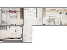 Продается 2-комнатная квартира ЖК Самоцветы, Бирюза дом 1, 63.9  м², 6550000 рублей