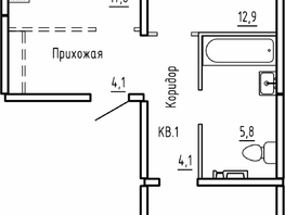 Продается 2-комнатная квартира ЖК Самоцветы, Бирюза дом 1, 63.9 м², 8290000 рублей
