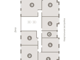 Продается 2-комнатная квартира ЖК Европейский берег, дом 49, 77.96 м², 12470000 рублей