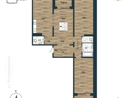 Продается 3-комнатная квартира ЖК Галактика, дом 4 Марс, 93.7 м², 13100000 рублей
