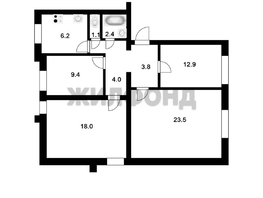 Продается 4-комнатная квартира Урицкого ул, 81.3 м², 11800000 рублей