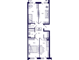 Продается 3-комнатная квартира ЖК Gorizont (Горизонт), дом 1, 84.4  м², 10500000 рублей