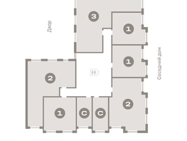 Продается 3-комнатная квартира ЖК Пшеница, дом 2.1, 92.7 м², 13250000 рублей