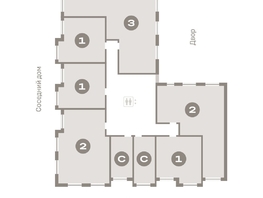 Продается 2-комнатная квартира ЖК Пшеница, дом 2.1, 79.7 м², 10690000 рублей