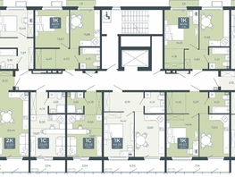 Продается 2-комнатная квартира ЖК Дом в Мичуринском, корпус 2.3, 52.86 м², 5592340 рублей