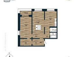 Продается 2-комнатная квартира ЖК Галактика, дом 4 Марс, 74.7 м², 9210000 рублей