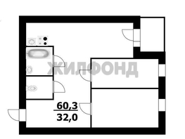 Продается 3-комнатная квартира Сержанта Коротаева ул, 60.3 м², 7500000 рублей