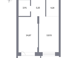 Продается 2-комнатная квартира ЖК Державина, 50, 44 м², 10100000 рублей