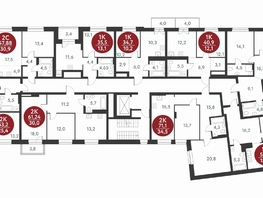 Продается 3-комнатная квартира ЖК Скандинавские кварталы, дом 1, 77.88 м², 9902100 рублей