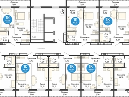 Продается 1-комнатная квартира ЖК Квартал на Большой, дом 1, 44.46 м², 4531106 рублей