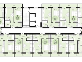 Продается 1-комнатная квартира ЖК Новый парк, дом 3, 45.71  м², 5266170 рублей