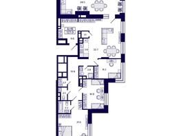 Продается 4-комнатная квартира ЖК Citatum (Цитатум), 127  м², 19990000 рублей