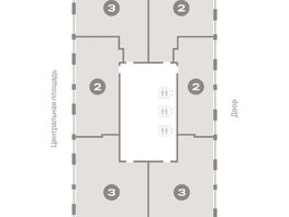 Продается 3-комнатная квартира ЖК Европейский берег, дом 45, 93.23 м², 12890000 рублей
