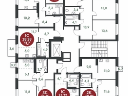 Продается 3-комнатная квартира ЖК Скандинавские кварталы, дом 1, 79.09 м², 10012000 рублей