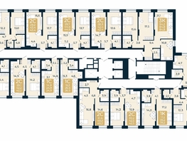 Продается 2-комнатная квартира ЖК Первый на Есенина, дом 3, 55.4  м², 8777900 рублей