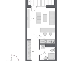 Продается Студия ЖК Дом Нобель, 31.45 м², 8400000 рублей