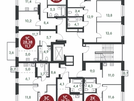 Продается 2-комнатная квартира ЖК Скандинавские кварталы, дом 1, 52.03  м², 7106500 рублей
