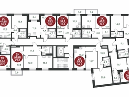 Продается 2-комнатная квартира ЖК Скандинавские кварталы, дом 1, 61.08 м², 8127100 рублей