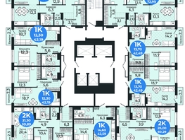 Продается 3-комнатная квартира ЖК Семейный квартал, дом 3, 72.99 м², 7728100 рублей