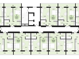 Продается 1-комнатная квартира ЖК Новый парк, дом 3, 45.69 м², 5226795 рублей