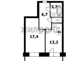 Продается 1-комнатная квартира Горский мкр, 41.1 м², 6750000 рублей