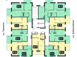 Продается 2-комнатная квартира ЖК Никольский парк, дом 4, 43.1  м², 8210000 рублей