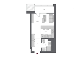Продается Студия ЖК Беринг, дом 3, 27.86  м², 5375000 рублей